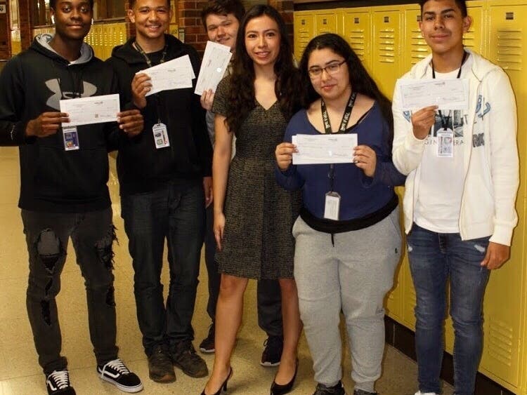 (Left to Right): Malcom Bayless, Zach Spears, Preston Marek, Lizbeth Aviles, Esmeralda Cisneros, and Leo Rodriguez