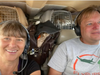 SoCo Volunteer Robin Boudette and FlyPups' founder and pilot Matthew Keiner bring precious cargo from Georgia: dogs and puppies for adoption in New Jersey