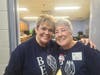 BEWSF Director, Barbara Lackey-Wagner (Left) and Donna Tatar (Right) celebrate the moments of Brian E. Wagner's life and legacy at the 2023 Bags for Wags fundraiser. 