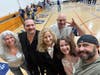 Attendees at the 15th annual Bags for Wags fundraiser at Vistation Gym in Elmhurst, IL. celebrate the life of Brian E. Wagner, for whom the BEWSF foundation was created. 
