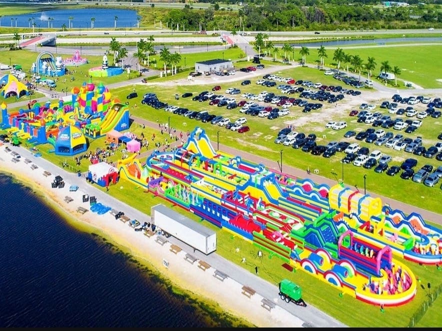The World’s Largest Bounce House will be in the area later this summer.
