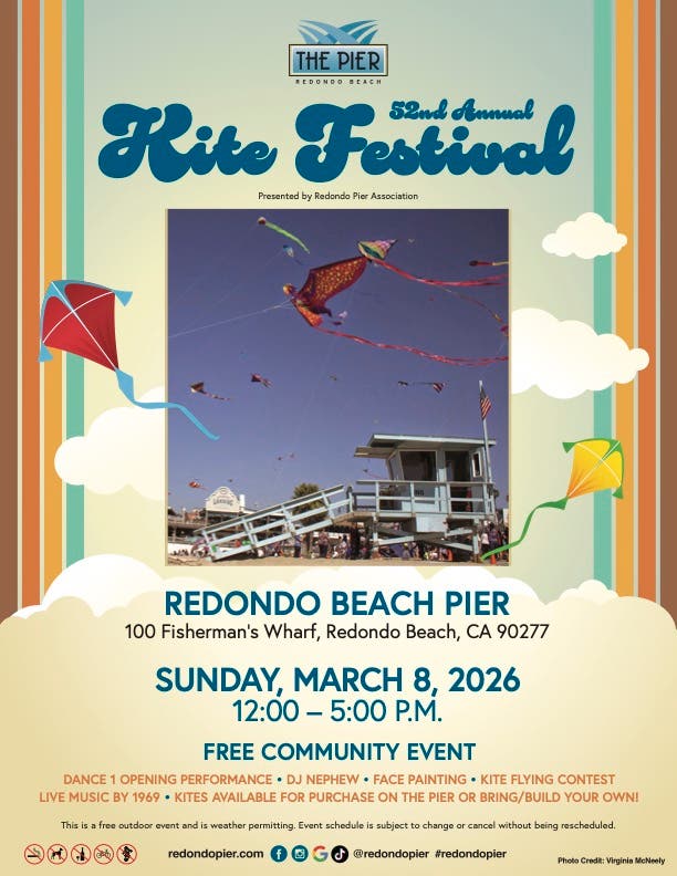 Redondo Beach Pier  52nd Annual Kite Festival presented by Redondo Pier Association