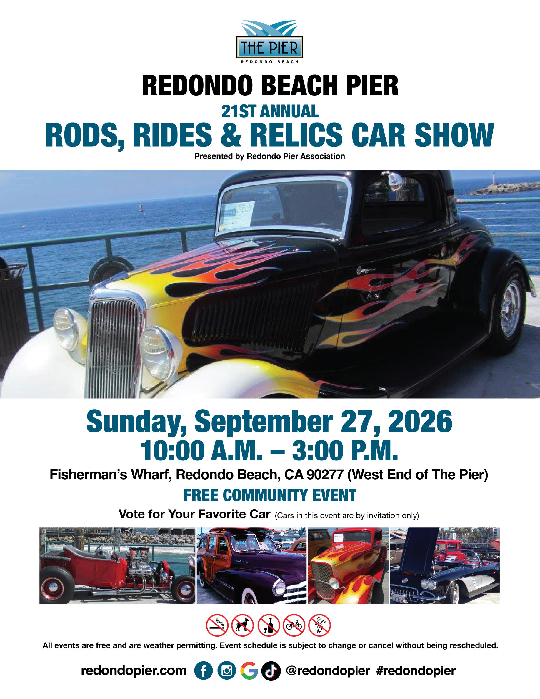 Redondo Beach Pier 21st Annual Rods, Rides and Relics Classic Car Show