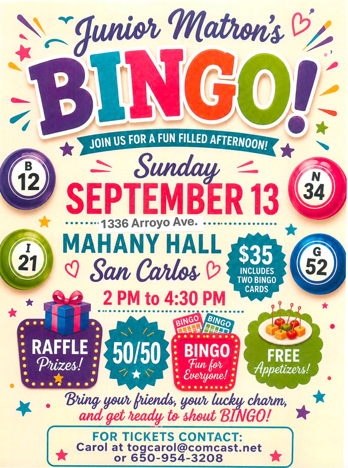 Junior Matron's Bingo!