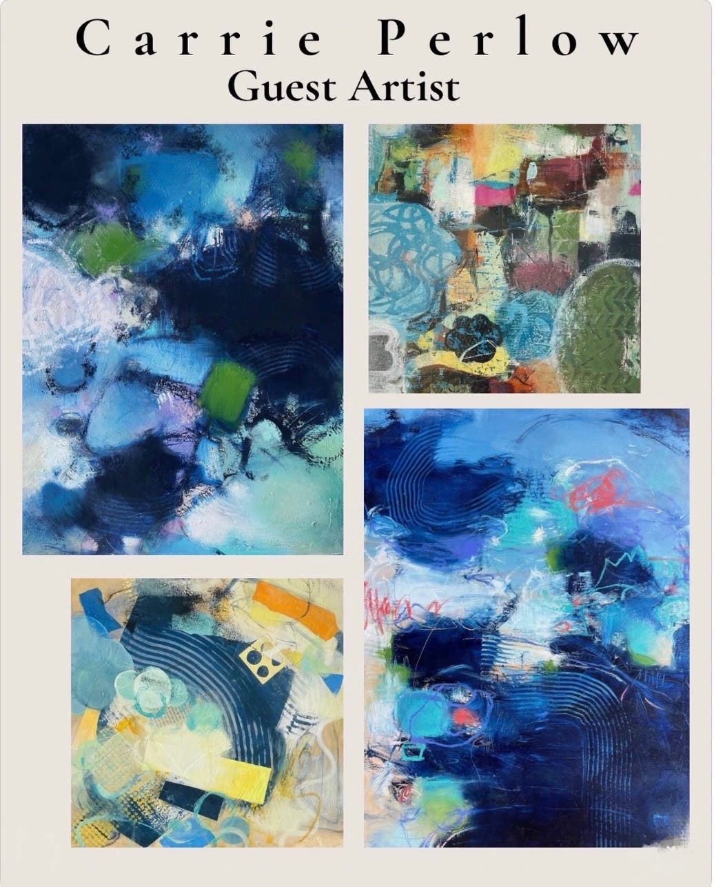 Viewing of works of art by Carrie Perlow