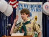 Henry Noonan reciting the Eagle Scout oath.