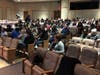 A crowd joined forced to battle opioid addiction in Hampton Bays Thursday.
