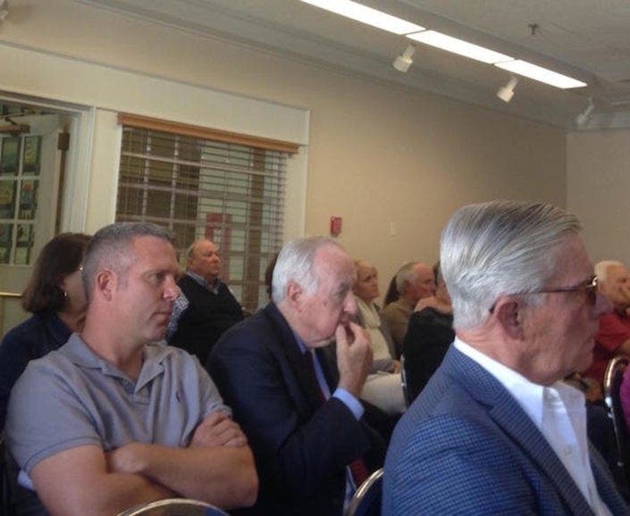 Sports East developer Paul Pawlowski at a prior meeting.