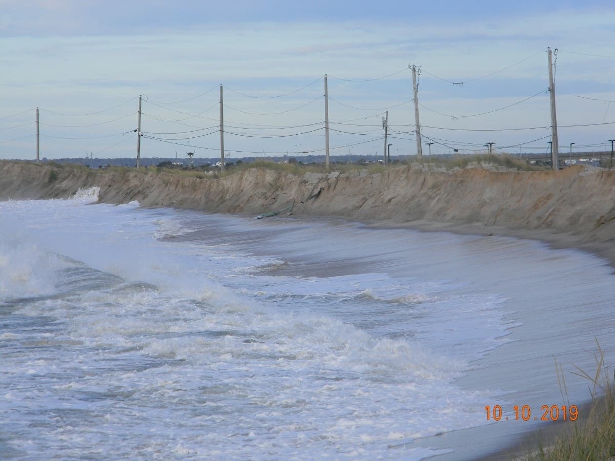 The emergency order was issued due to severe erosion and the potential of coastal flooding along the eastern end of Dune Road in Hampton Bays.