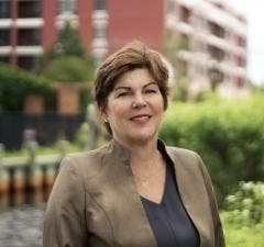 Incumbent Riverhead Town Supervisor Laura Jens-Smith is running to retain her seat.