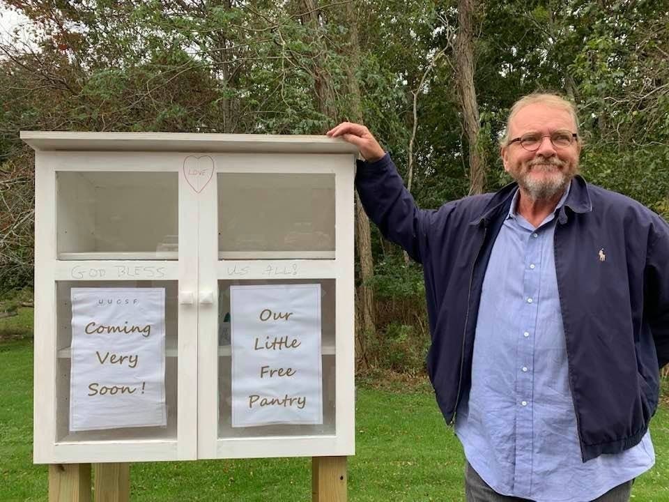 A new Little Free Pantry in Bridgehampton is modeled after a community initiative in Greenport.