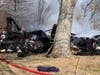 The home was not damaged in the fire.