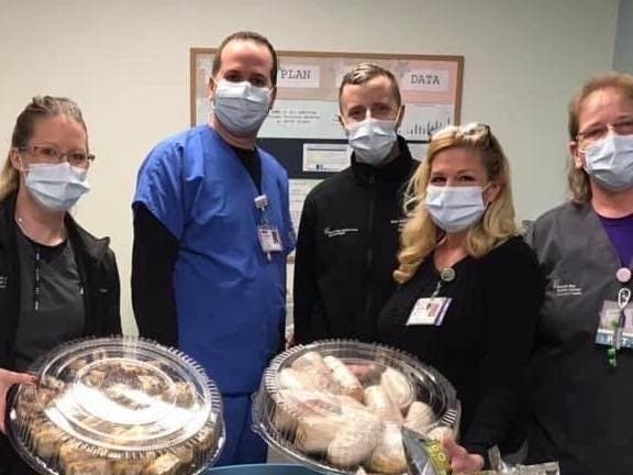 Wendy Zuhoski of Wendy's Deli in Mattituck organized an effort to bring food to area hospitals and nursing home staff.