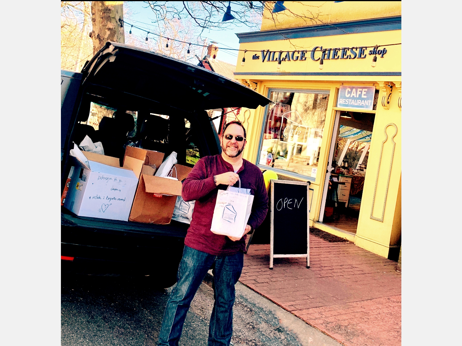 The Village Cheese Shop is open and delivering, holding down the fort on Love Lane until the days of coronavirus are a memory.