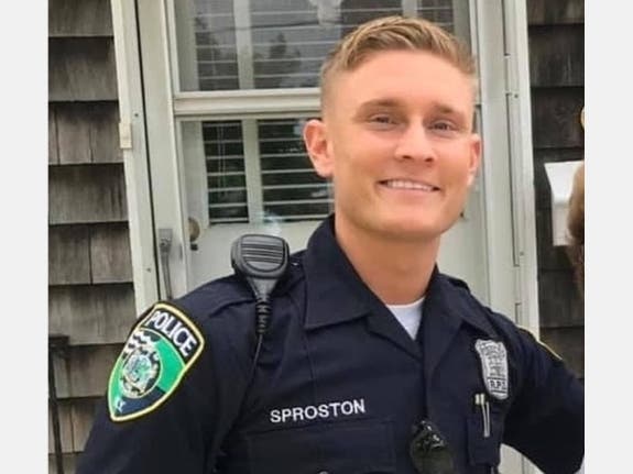 Police Officer Robert Sproston is recovering after he was seriously injured in a crash in Riverhead.