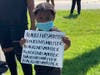 Hundreds turned out in Riverhead Sunday for two peaceful but passionate protests against the killing of George Floyd in Minneapolis.