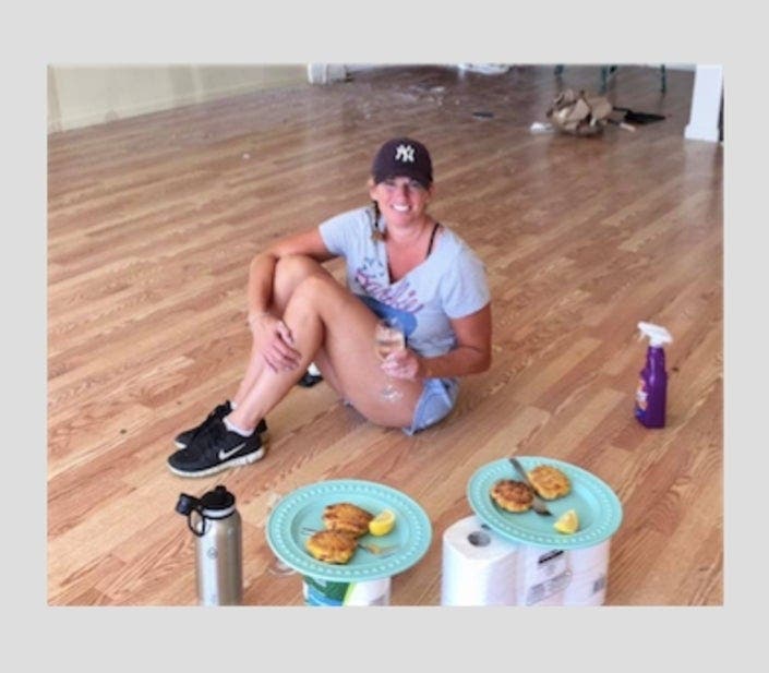 Lisa Oehler in happier days, as she prepared to open the store of her dreams.