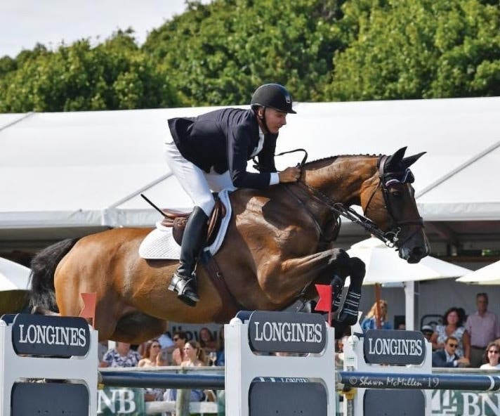 Mario Deslauriers and Bardolina at a prior Hampton Classic event.