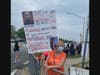 Shirley protesters cry out for an end to racism after the killing of George Floyd.