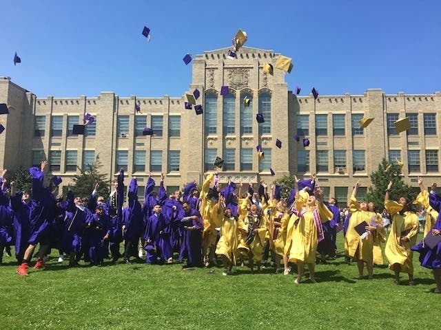 Greenport High School graduates in 2019.