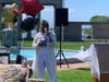 Pastor Leslie Duroseau spoke at the Southampton Village Juneteenth celebration.