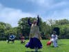 Elaine Banks of the First Baptist Church of Bridgehampton, danced for the crowd.