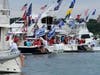 The "TrumpStock" boat parade brought mariners to the East End Friday.
