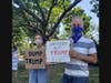The group gathered in Southampton Saturday.