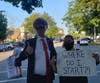 A group of protesters made their voices known in Southampton Saturday night as President Donald Trump held a fundraiser in the Hamptons.