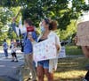 Protesters made their voices heard.