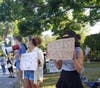 The group gathered in Southampton as Donald Trump hosted a fundraiser in the Hamptons.