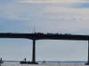 Supporters also lined the Ponquogue Bridge in Hamptons Bays.
