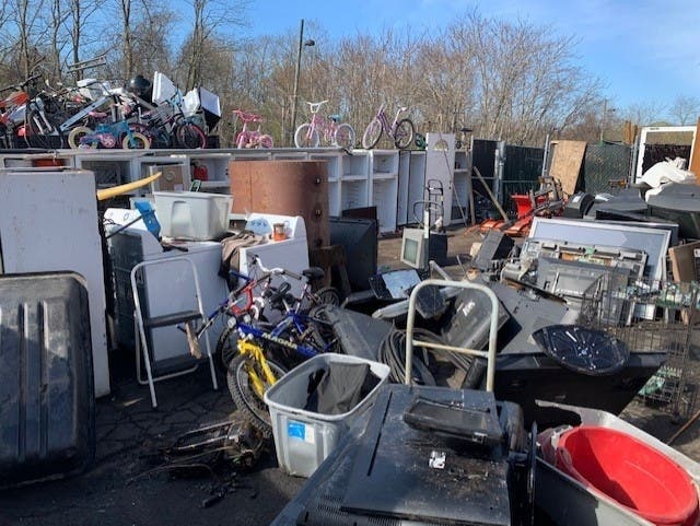 The eyesore was the source of numerous complaints from residents and local business owners, officials said.