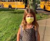 Students wore masks and social distanced at Cutchogue East.