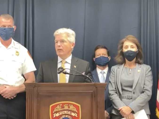 Steve Bellone is calling out for federal aid to avoid cuts he says will cripple the Suffolk County Police Departmet.