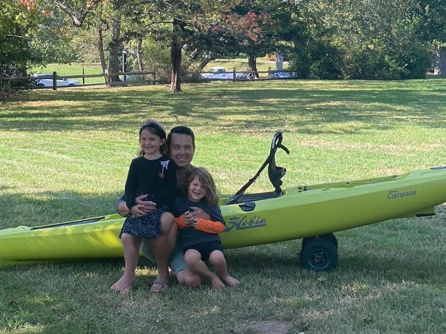 A Cutchogue man describes his terrifying ordeal, after his kayak capsized in the Long Island Sound.