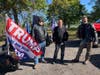 Supporters brought flags and enthusiasm to a "mini' Trump parade that headed "to the point" on the North Fork Saturday..