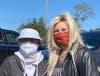 Trisha Poole and Keri Stromski at the "Trotting for Trisha" walk Saturday in Mattituck.
