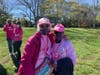 It was a sea of pink at a walk to raise funds for the American Cancer Society Saturday.