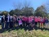 A group turned out to walk for funding for breast cancer research.