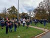 Those gathered saluted American's heroes on Veterans Day.
