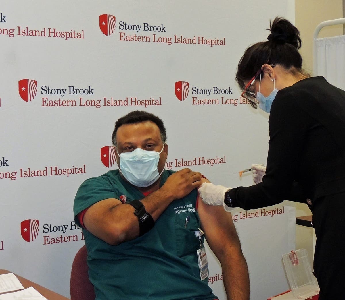Stony Brook Eastern Long Island Hospital's emergency department chief wanted to send a message to the public telling them that the coronavirus vaccine is safe.