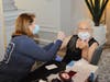 Seniors were ready for their vaccinations in Greenport this week.