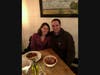 Jaclyn Hinderliter and her husband Darren enjoying dinner at aMano Restaurant in Mattituck.