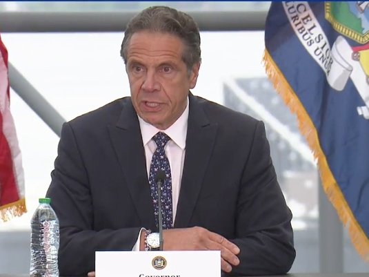 Gov. Andrew Cuomo said he felt requiring masks outside for kids in school was "a little extreme."