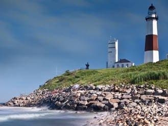 The lighthouse currently sits less than 100 feet from the receding edge of the bluff.
