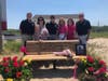 Members of Kait's Angels joined with Dan and Marissa Russo to remember Cathy Shalvey Russo at a Buddy Bench dedication in Mattituck.