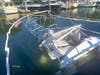 A boat exploded in a Greenport marina Tuesday.