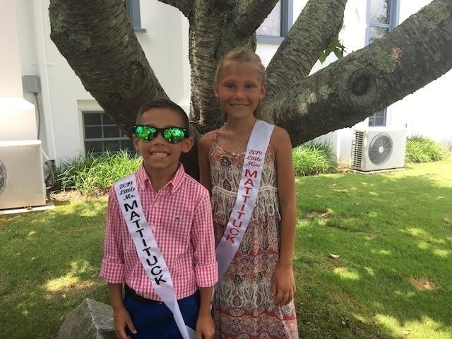 The 2019 winners of the Little Miss and Little Mister Mattituck contest, Julianna Witczak and Gavin Springer will hand over their titles to the new winners Saturday.