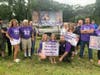A rally in Flanders Sunday was held in support of a sign urging motorists not to drive under the influence.